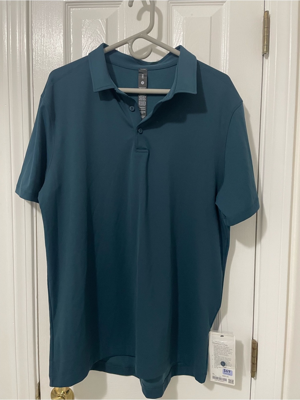 lululemon athletica Men's Teal Performance Polo